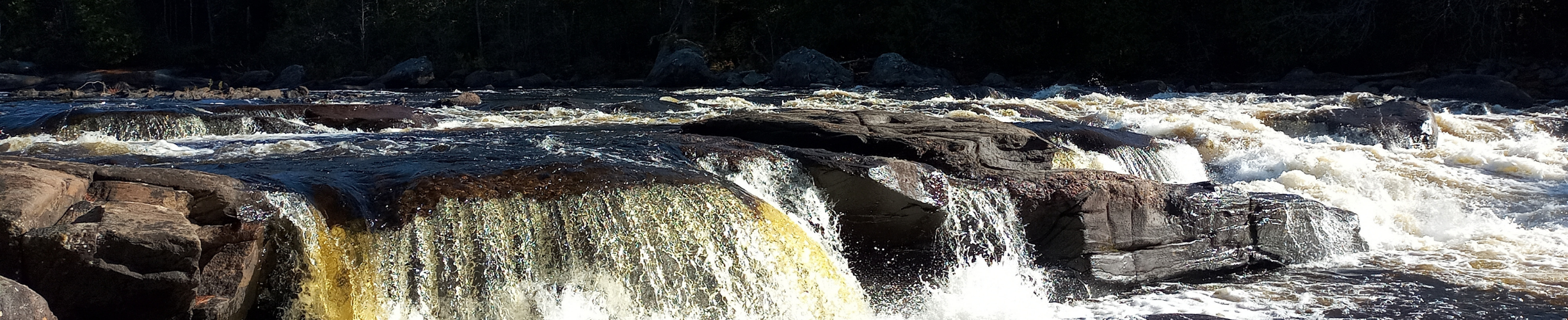 A Picture of the rapids on the Dumoine River